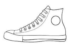 a drawing of a pair of sneakers