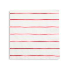 red and white striped paper napkin