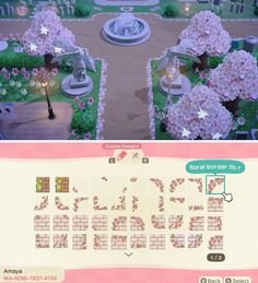 an image of a garden with flowers in it and the words hello kitty spelled out