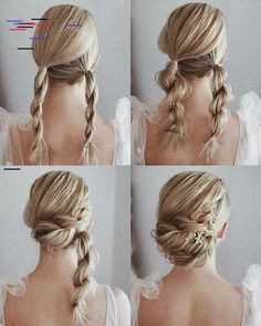 4122cb13c7a474c1976c9706ae36521d Long Hair Updo Step By Step, Medium Length Updo Wedding Half Up, Upstyle Tutorial Step By Step, Easy Bridesmaid Hair Side Pony, Long Elegant Hair, Diy Bridal Updo, Event Hairstyles Medium, Easy Homecoming Hairstyles, Sanggul Modern