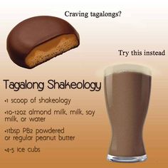 a poster with an image of a chocolate covered cookie next to a tall glass of milkshake