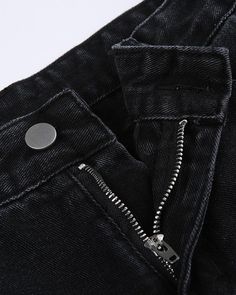 Details: Long denim jeans with front button designBottom Length: LongMaterials:35% Cotton + 60% Polyester + 5% Spandex Black Xs, Crop Top Blouse, Knitwear Cardigan, Button Design, Jean Skirt, Cardigan Jacket, Straight Jeans, Jeans Pants, Dress Pants