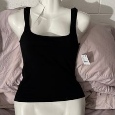 Black Tank Nwt, Stretchy Black Stretch Basic Tank Top, Basic Black Stretch Tank Top, Basic Fitted Black Tank Top, Free People Black, Black Tank, Free People Tops, Mood Board, Free People, Womens Tops