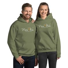 🌞 Welcome to the epitome of coziness, the "Pura Vida Unisex Pullover Hoodie" by PuraFashions.com! 🌟 Wrap yourself in a sunlit embrace with our effortlessly stylish hoodie, where "Pura Vida" gracefully dances in cursive beneath the warmth of a radiant sun. Crafted with the perfect blend of 50% pre-shrunk cotton and 50% polyester, this hoodie isn't just a garment; it's a cloud-soft hug waiting to happen. Feel the luxury of air-jet spun yarn as it gently caresses your skin, promising a heavenly, pill-resistant experience that maintains its smooth touch. The double-lined hood, paired with a matching drawcord, lets you adjust your comfort level while exuding a timeless, laid-back charm. Sporty meets snug with our 1 × 1 athletic rib-knit cuffs and waistband infused with spandex, ensuring a snu Vintage Script, Custom Size Dresses, Script Lettering, Winter Hoodies, Personalized Hoodies, Custom Hoodies, Comfy Hoodies, Swimsuit Cover Ups, White Hoodie