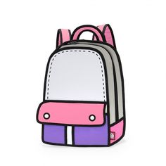 2d Backpack, Jump From Paper, 2d Bags, Adventure Cartoon, Knapsack Bag, Adventure Backpack, Cartoon Backpack, Cartoon Bag, High Design