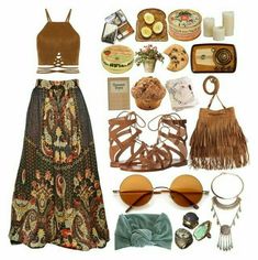 Hippie Fits, Looks Hippie, 70s Inspired Fashion, Mode Hippie, Earthy Outfits, Estilo Hippie, Mode Boho, غرفة ملابس, Boho Chic Outfits