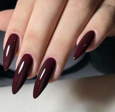 Maroon Nails, Red Nail Polish, Soft Nails, Girls Nails, Fire Nails, Chic Nails