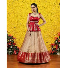 Ikkat Crop Top Lehenga, Lehenga Styling, Banaras Lehenga, Simple Lehenga Choli, Saree Function, Dress Designs For Stitching, Model Photoshop, Smart Casual Women Outfits