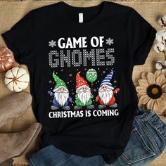 game of gnomes christmas is coming shirt