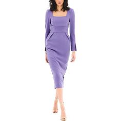 About The Brand: Classic Business Style Mixed With Daring Individuality. Midi Dress In Lilac Approximately 50.7in From Shoulder To Hem Fabric 1: 56% Viscose, 42% Polyester, 2% Elastane Fabric 2: 65% Polyester, 33% Viscose, 2% Elastane Hand Wash Imported Business Style, Elastane Fabric, Business Fashion, Color Purple, Lilac, Colorful Dresses, Size 2, Midi Dress, Hand Wash