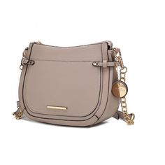 New In Package Color Is Taupe - See Photos 1 & 2 Stock Photos Are To Show Style, Not Color (The Red Bag Is Not It) Beige Flap Bag With Metal Hardware For Everyday Use, Beige Satchel With Metal Hardware, Beige Evening Bag With Metal Hardware, Evening Beige Bags With Metal Hardware, Beige Saddle Bag With Gold-tone Hardware, Elegant Crossbody Saddle Bag For Shopping, Mia Farrow, Red Bag, Taupe Color