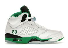 Check out the Jordan 5 Retro Lucky Green (Women's) available on @StockX Jordan 5 Retro, Air Jordan 5 Retro, Black Ice, Air Jordan 5, Hot Sneakers, Jordan 5, Jordan Retro