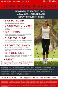 a flyer for a jump rope workout