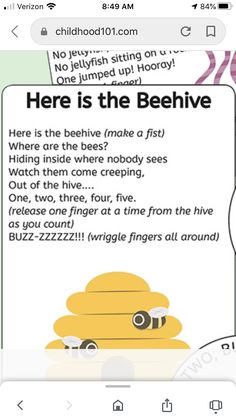 a cell phone with the text here is the behive on it and an image of