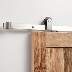 a close up of a sliding door handle