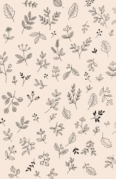 black and white leaves on a beige background