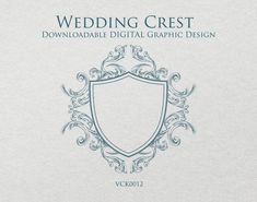 the front cover of a wedding crest