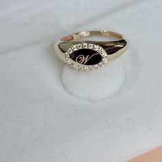 14k Gold Signet Ring, Engraved Signet Ring, Signet Ring Gold, Gold Pinky Ring, Initial Monogram, Signet Rings, Gold Signet Ring, Personalized Initials, Pinky Ring