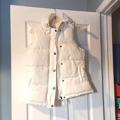 Never Worn Fitted White Outerwear For Cold Weather, Cream White, Jackets For Women, Jackets & Coats, White, Women Shopping, Color