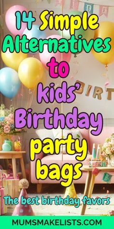 14 Simple alternatives to kids' birthday party bags. The best birthday favors. Image of kids' party at home. Bday Goodie Bags For School, Daycare Goodie Bags Birthday, What To Put In Goodie Bags For Kids, Cheap Goodie Bags For Kids Party, Goodie Bags For 1st Birthday, Birthday Party Ideas 6 Boy, Useful Birthday Party Favors, Kids Gift Bags Birthday Party Favors, Birthday Gift Bags For School