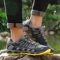 Frederic Men's Breathable Summer Shoes | Ultrasellershoes.com – Ultra Seller Shoes Casual Yellow Walking Shoes For Outdoor, Casual Durable Synthetic Walking Shoes, Casual Durable Walking Shoes In Synthetic Material, Womens Summer Shoes Sandals, Desert Shoes, Fishing Shoes, Royal Blue Shoes, Mens Hiking Shoes, Womens Hiking Shoes