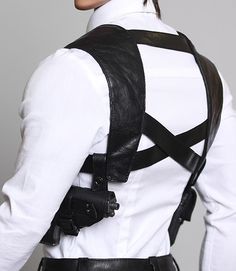 ITEM VIEW : HID - Man - HID Gun Holder set Fantasy Fashion, Suspenders, Pose Reference, Drake, Cyberpunk, Cool Outfits, Character Design