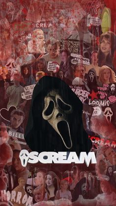 a collage of photos with the words scream on it and images of people all over them