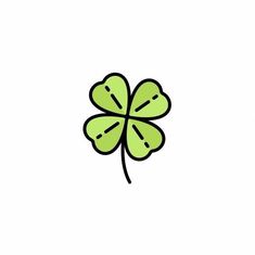 a four leaf clover on a white background