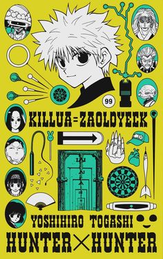 the poster for killu - zaodykk's yoshio toshi hunter