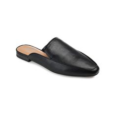 You'll love the chic style of these Journee Collection Akza mules.Click this FOOTWEAR GUIDE to find the perfect fit and more! SHOE FEATURES Piping detail Loafer-style design Low block heelSHOE CONSTRUCTION Polyurethane upper Fabric lining Manmade outsoleSHOE DETAILS Square toe Slip-on Padded footbed 1-in. heel Size: 8. Color: Black. Gender: female. Age Group: adult. Shoes With Leggings, Low Block Heel Shoes, Loafer Style, Block Heel Shoes, Loafers Style, Slip On Mules, Women's Mules, Womens Mules, Low Block Heels