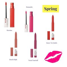 Warm Spring Lipstick Colors, Light Spring Lipstick Palette, Bright Spring Makeup Products, Light Spring Color Palette Makeup, Light Spring Eyeshadow Palette, Bright Spring, Light Spring, Color Analysis