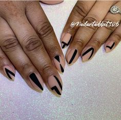 Neutral Nails Almond, Point Nails, Almond Acrylic Nails Designs, Sassy Nails, Almond Acrylic Nails, Beautiful Nail Designs, Gel Nail Designs, Nails Coffin