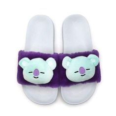 Nwt Adorable Bt21 Official Plush Character Slippers Size 7 Casual Purple Round Toe Slippers, Friends Shoes, Yellow Slippers, Fuzzy Sandals, Ugg Slippers Women, Ty Toys, Ugg Tasman Slippers, Blue Loafers, Nice Sandals