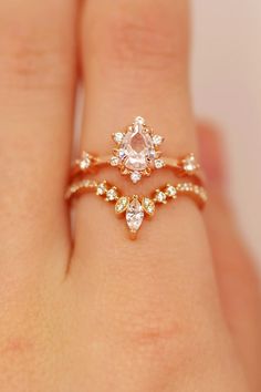 Layering rings for that ‘effortlessly cool’ look.😉💫 Click to shop the stacks that make it happen! #rings #jewelry #trendyjewelry #aestheticjewelry #classyjewelry #engagementring #ringstacks Bohemian Style Rings, Gem Engagement Rings, Engagement Ring Inspiration, Unique Bands, Minimal Jewelry