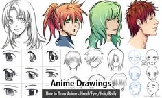 anime drawings how to draw anime - ready eyes and body