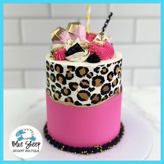 lovely in leopard - gluten free Hot Pink Cakes Birthday For Women, Cheetah Print Birthday Cake, 40 And Fabulous Cake, Hot Pink Birthday Cake, Leopard Birthday Cake, Pink Leopard Cake, Leopard Cake, Leopard Print Cake, Hot Pink Birthday