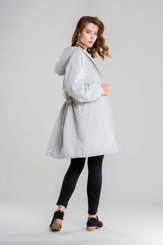 Water Resistant Oversized Hooded Windbreaker Rain Jacket - Nord Belleza Natural, Lining Fabric, Windbreaker Jacket, Dress Accessories, Hooded Jacket