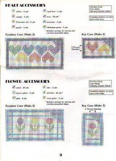 the instructions for cross stitching are shown