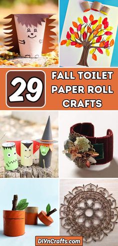 paper roll crafts that are easy to make and great for fall or halloween decorating