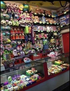 a store filled with lots of toys and candy