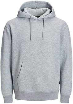 Ein zeitloses Basic ist der Hoodie von JACK & JONES ESSENTIALS. Der Pullover bietet durch den Baumwollmix einen angenehmen Tragekomfort. Der Hoodie verfügt über eine Kapuze mit Kordelzug und einem Rip Jack And Jones Hoodie, Solid Hoodie, Plain Hoodies, Jack And Jones, Hoodie Fabric, Basic Hoodie, Hooded Tops, Workout Hoodie, Casual Fit