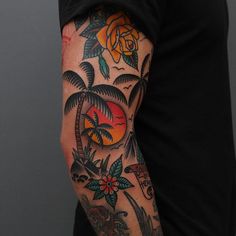 a person with a tattoo on their arm