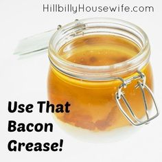 how to store bacon grease in a glass jar