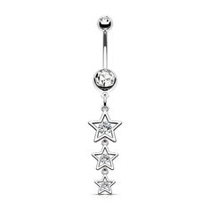 oufer star cute dangle belly button rings Star Belly Button Piercing, Titanium Belly Button Rings, Ring Day, Bellybutton Piercings, Types Of Ear Piercings, Belly Button Piercing Jewelry, Belly Piercing Jewelry, Jewelry Piercing, Belly Button Jewelry