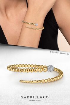 14K White Yellow Gold Graduating Bujukan Beads and Pave Diamond Split Bangle Bracelet
BG5086-62M45JJ Perfect Word, Gold Bracelets, Jewelry Patterns, Pave Diamonds, Bangle Bracelet, Yellow White, Timeless Elegance, Modern Style, Bangle Bracelets