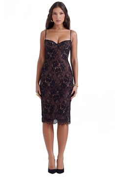 HOUSE OF CB Escala Lace Dress | Nordstrom Black Lace Midi Dress, Midi Dress For Women, Backless Midi Dress, Lace Print, Printed Long Dresses, Lace Midi, Bodycon Midi, Lace Midi Dress, Printed Midi Dress