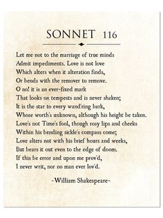 a poem written by william shakespeare about sonnet's love and affection for his mother