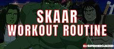 skaar workout routine from the animated movie skaarr, featuring two women and one man