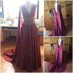 Fantasy Dress Medieval, Medieval Throne, Game Of Thrones Dresses, Corpse Bride Dress, Dragon Clothes, Game Of Thrones Dress, Elsa 2, Game Of Thrones Outfits, Gaun Abad Pertengahan