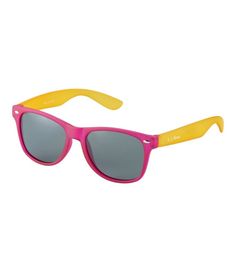 These fun two-tone polarized kid's sunglasses block 100% of the sun's ultraviolet light so your little one's eyes will be protected during their outdoor adventures. Universal child fit. For children ages 4 to 8. Polycarbonate frame material is durable and lightweight. Class 1 optics for excellent clarity. Block 100% UV A, B and C light. Lightweight triacetate polarized lenses eliminate reflective glare. Includes microfiber soft storage case that doubles as a cleaning cloth. Imported. | Kids' L.L Plastic Sunglasses With Uv Protection For Outdoor Activities, Summer Plastic Sunglasses For Outdoor Activities, Uv Protection Plastic Sunglasses For Outdoor Activities, Playful Outdoor Sunglasses With Uva Protection, Playful Outdoor Sunglasses With Mirrored Lenses, Playful Sunglasses With Mirrored Lenses For Outdoor, Fun Polarized Sunglasses For Outdoor, Fun Outdoor Sunglasses With Polarized Lenses, Fun Polarized Sunglasses